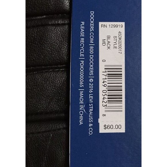 Dockers Mens Medium M Black Leather Wool Gloves Intelitouch Heat Retention Lined - Picture 9 of 10